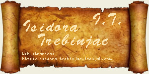 Isidora Trebinjac vizit kartica